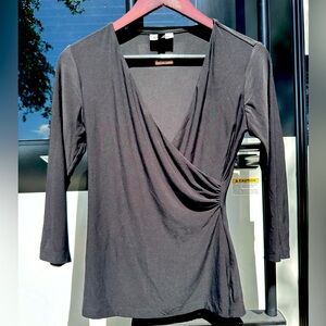 Cintas V Neck Professional Work 3/4 sleeve Size XS